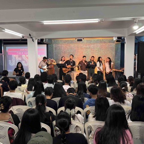 Youth in explosive worship